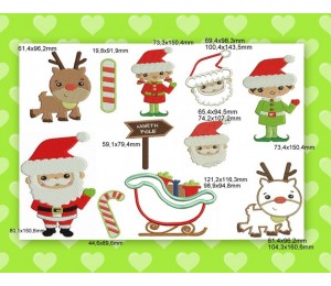 Stickserie NORDPOL Weihnachten